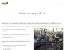 Tablet Screenshot of excavacionesangulo.com